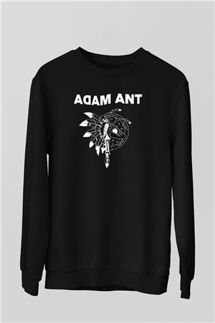 Adam Ant Siyah Unisex Sweatshirt