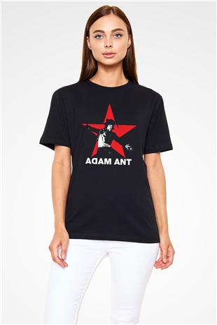 Adam Ant Siyah Unisex Tişört T-Shirt - TişörtFabrikası