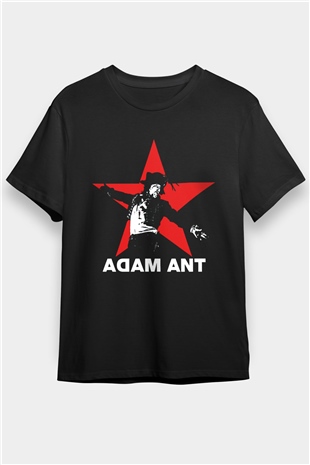 Adam Ant Siyah Unisex Tişört T-Shirt - TişörtFabrikası