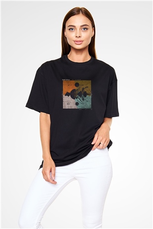 Adam Beyer Baskılı Unisex Oversize Siyah Tişört