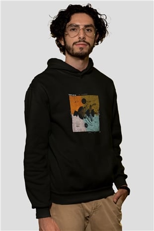 Adam Beyer Baskılı Unisex Siyah Hoodie