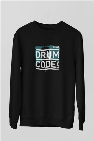 Adam Beyer Baskılı Unisex Siyah Sweatshirt