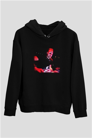 Adam Beyer Siyah Unisex Hoodie