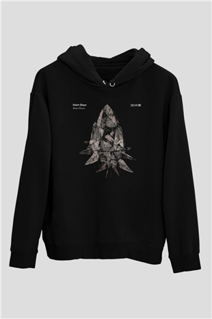 Adam Beyer Siyah Unisex Kapüşonlu Sweatshirt