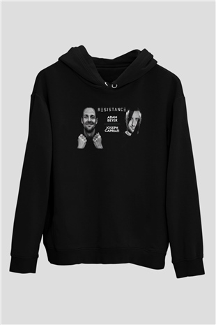 Adam Beyer Siyah Unisex Kapüşonlu Sweatshirt