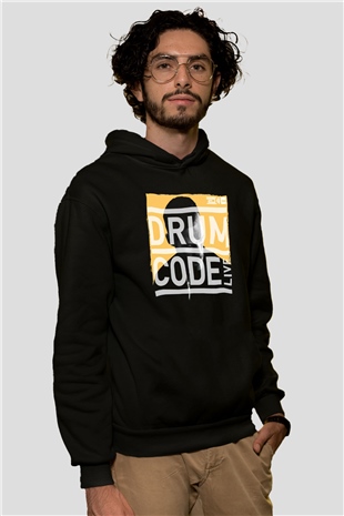 Adam Beyer Siyah Unisex Kapüşonlu Sweatshirt