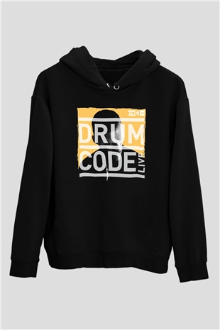 Adam Beyer Siyah Unisex Kapüşonlu Sweatshirt