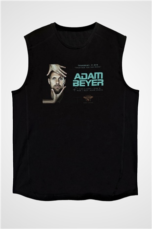 Adam Beyer Siyah Unisex Kolsuz Tişört