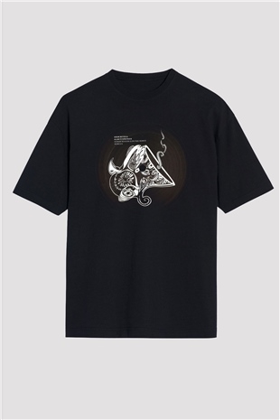 Adam Beyer Siyah Oversize Tişört Oversize T-shirt - TişörtFabrikası