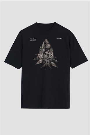 Adam Beyer Siyah Oversize Tişört Oversize T-shirt - TişörtFabrikası