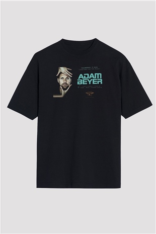 Adam Beyer Siyah Oversize Tişört Oversize T-shirt - TişörtFabrikası