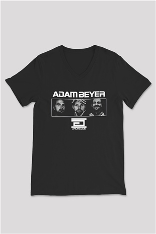 Adam Beyer Siyah Unisex V Yaka Tişört