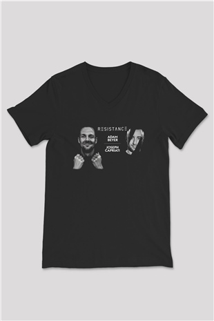 Adam Beyer Siyah Unisex V Yaka Tişört