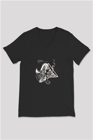 Adam Beyer Siyah Unisex V Yaka Tişört