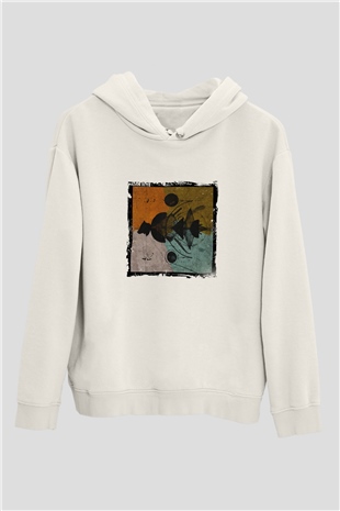 Adam BeyerBaskılı Beyaz Hoodie