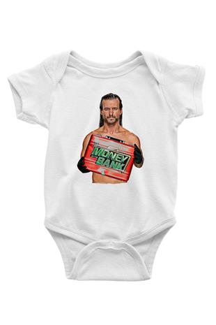 Adam Cole Baskılı Beyaz Unisex Bebek Body - Zıbın