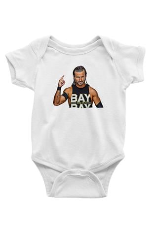 Adam Cole Baskılı Beyaz Unisex Bebek Body - Zıbın