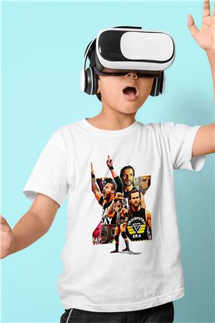 Adam Cole Baskılı Beyaz Unisex Beyaz Çocuk Tişört - Tshirt