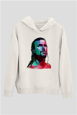 Adam Cole Baskılı Beyaz Unisex Hoodie