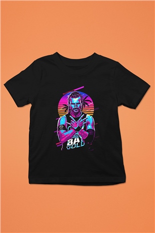 Adam Cole Baskılı Unisex Siyah Çocuk Tişört - Tshirt