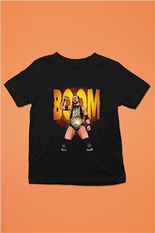 Adam Cole Baskılı Unisex Siyah Çocuk Tişört - Tshirt