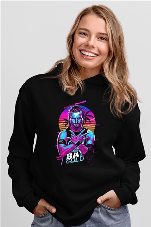 Adam Cole Baskılı Unisex Siyah Hoodie