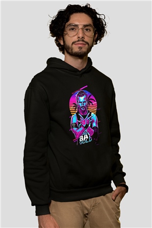 Adam Cole Baskılı Unisex Siyah Hoodie