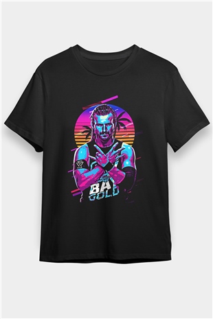 Adam Cole Baskılı Unisex Siyah Tişört - Tshirt