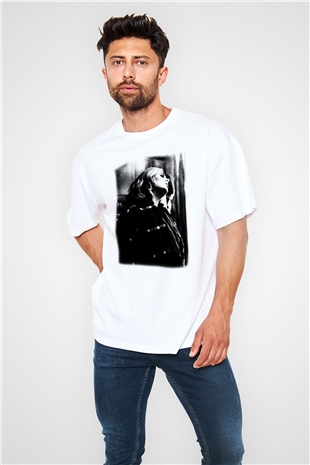 Adele Beyaz Unisex Oversize Tişört T-Shirt
