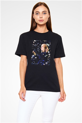Adele Siyah Unisex Tişört T-Shirt - TişörtFabrikası