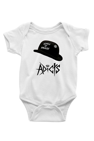 Adicts Baskılı Unisex Beyaz Bebek Body - Zıbın