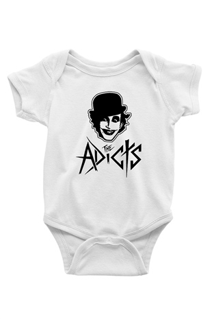Adicts Baskılı Unisex Beyaz Bebek Body - Zıbın