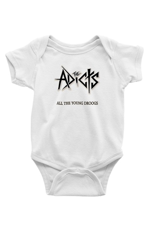 Adicts Baskılı Unisex Beyaz Bebek Body - Zıbın