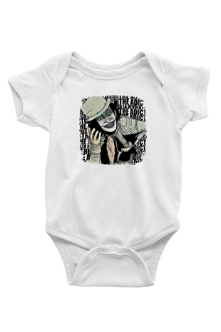 Adicts Baskılı Unisex Beyaz Bebek Body - Zıbın