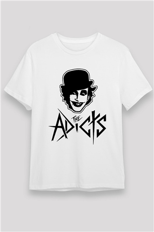 Adicts Baskılı Unisex Beyaz Tişört