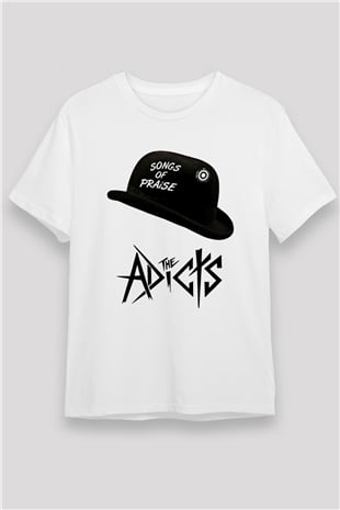 Adicts Baskılı Unisex Beyaz Tişört