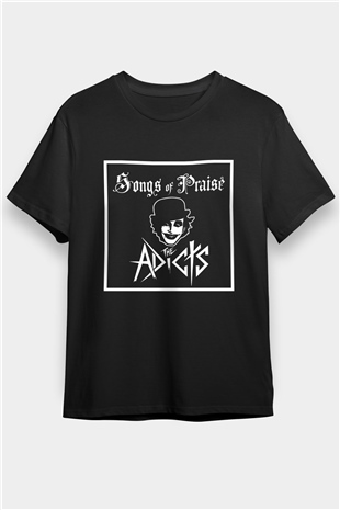 Adicts Baskılı Unisex Siyah Tişört