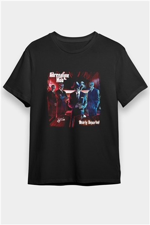Adrenaline Mob Baskılı Unisex Siyah Tişört