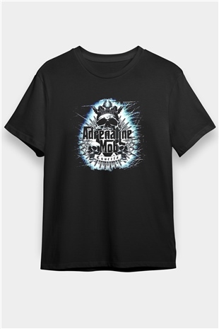 Adrenaline Mob Siyah Unisex Tişört T-Shirt - TişörtFabrikası