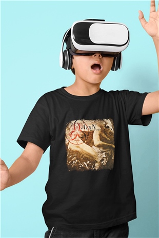 Aeon Baskılı Unisex Siyah Çocuk Tişört
