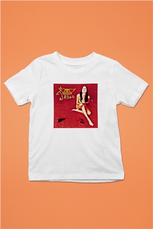 Aerosmith Baskılı Unisex Beyaz Çocuk Tişört