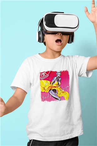 Aerosmith Baskılı Unisex Beyaz Çocuk Tişört