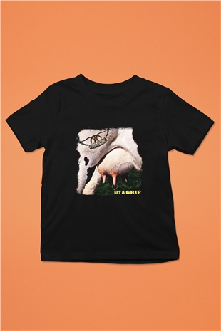 Aerosmith Baskılı Unisex Siyah Çocuk Tişört