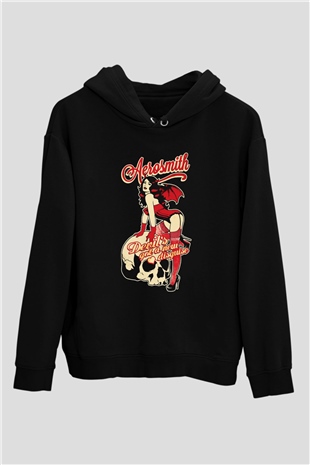 Aerosmith Siyah Unisex Hoodie