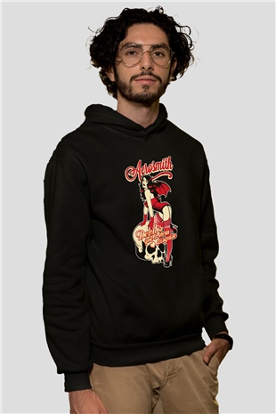 Aerosmith Siyah Unisex Hoodie