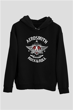 Aerosmith Siyah Unisex Hoodie