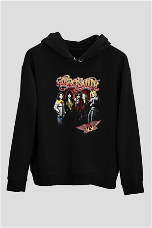 Aerosmith Siyah Unisex Hoodie