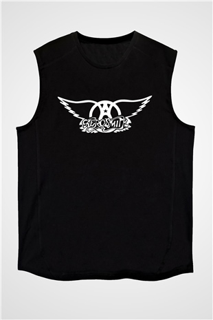 Aerosmith Siyah Unisex Kolsuz Tişört