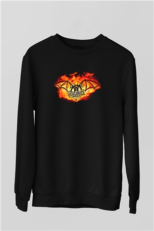 Aerosmith Siyah Unisex Sweatshirt