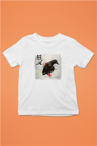 Afi Baskılı Unisex Beyaz Çocuk Tişört